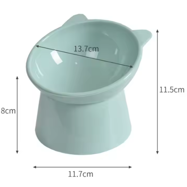 Plato Elevado Ergonómico para Gato