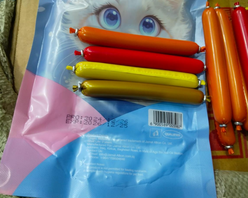 Snack para Gato Tipo Embutido