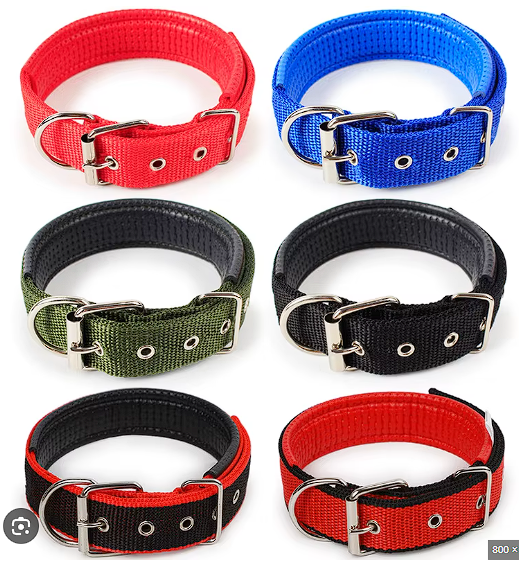 Collar Engomado Rojo con Negro