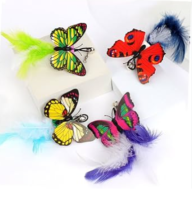 Juguete Mariposa con Pluma para Gato
