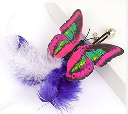 Juguete Mariposa con Pluma para Gato