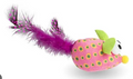 Peluche Ratón con Pluma para Gato