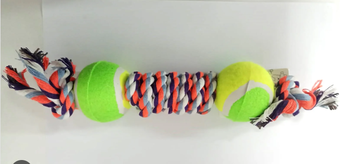 Soga con 2 Pelotas para Perros