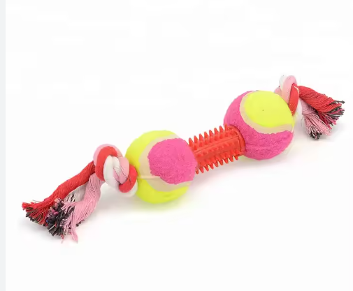 Soga con 2 Pelotas para Perros