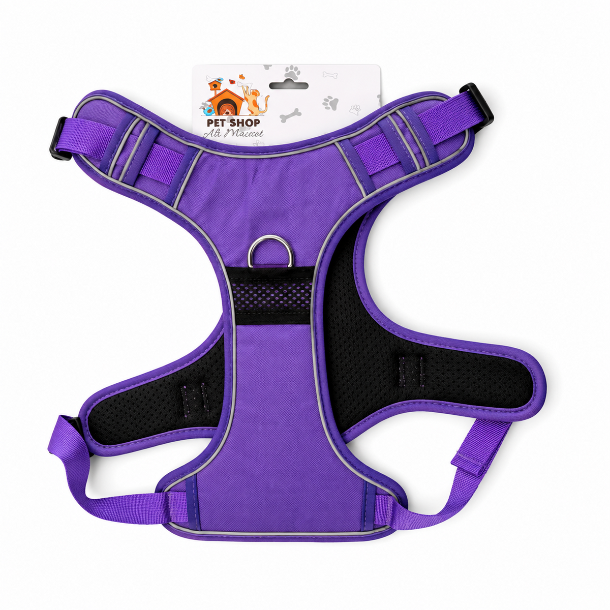 Arnés XL Localizador AirTag Morado