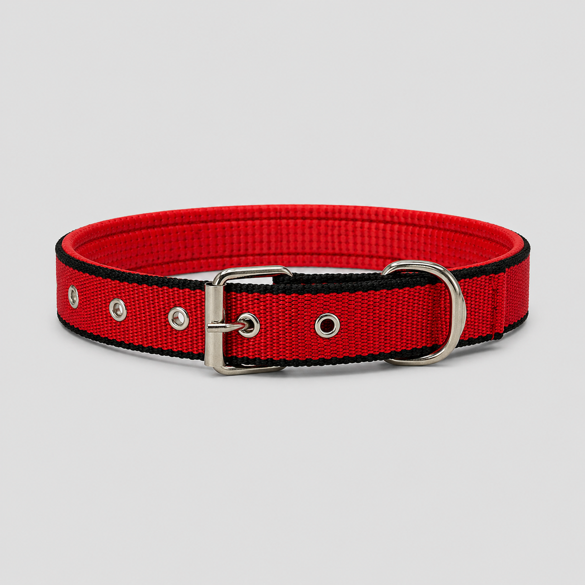 Collar Engomado Rojo con Negro